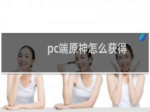 pc端原神怎么获得