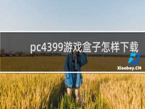 pc4399游戏盒子怎样下载