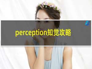 perception知觉攻略