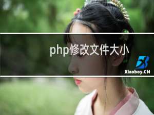 php修改文件大小