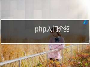 php入门介绍