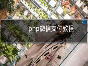 php微信支付教程