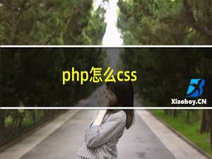 php怎么css