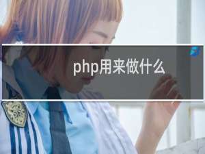 php用来做什么