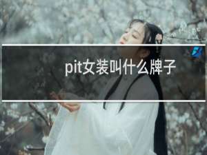 pit女装叫什么牌子