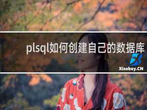 plsql如何创建自己的数据库