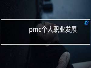 pmc个人职业发展