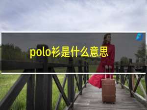 polo衫是什么意思