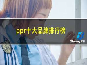 ppr十大品牌排行榜