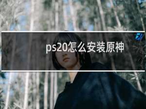 ps 怎么安装原神