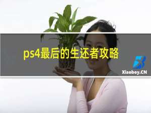 ps4最后的生还者攻略