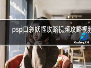 psp口袋妖怪攻略视频攻略视频