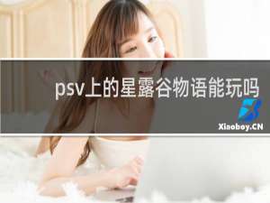 psv上的星露谷物语能玩吗