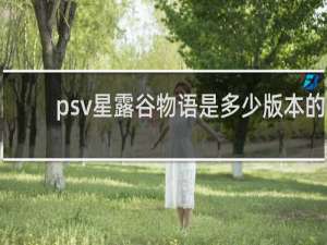 psv星露谷物语是多少版本的