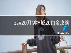 psv 刀剑神域 白金攻略