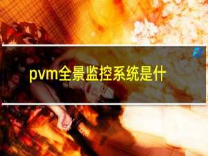 pvm全景监控系统是什么