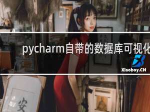 pycharm自带的数据库可视化