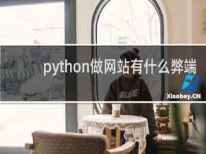python做网站有什么弊端