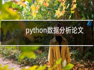 python数据分析论文
