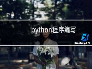 python程序编写