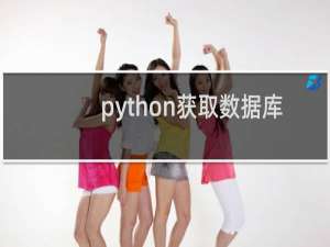 python获取数据库