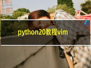 python 教程vim