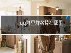 qq群里群名片在哪里