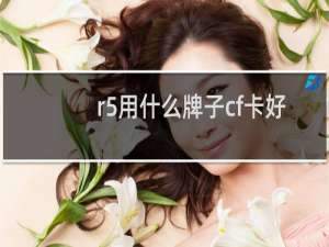 r5用什么牌子cf卡好