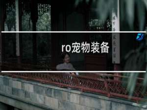 ro宠物装备