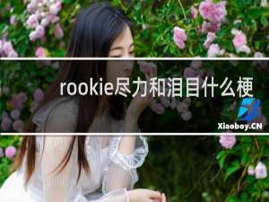 rookie尽力和泪目什么梗