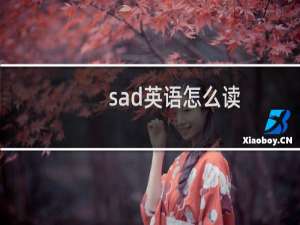 sad英语怎么读