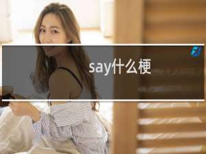 say什么梗