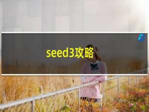 seed3攻略