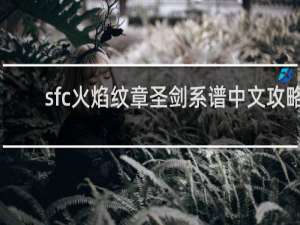sfc火焰纹章圣剑系谱中文攻略