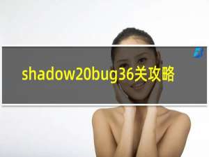 shadow bug36关攻略