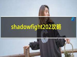 shadowfight 2攻略