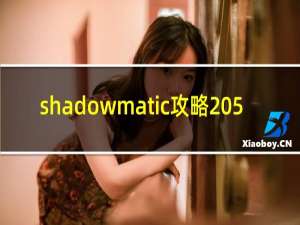 shadowmatic攻略 5.9