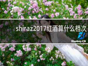 shiraz2017红酒算什么档次