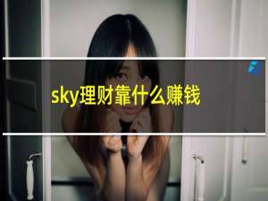 sky理财靠什么赚钱