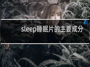 sleep睡眠片的主要成分