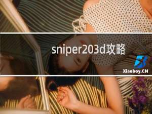 sniper 3d攻略