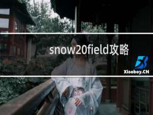snow field攻略
