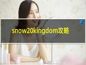 snow kingdom攻略