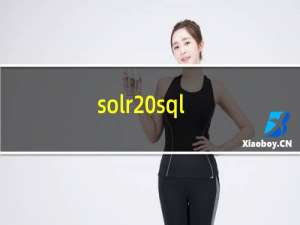 solr sql