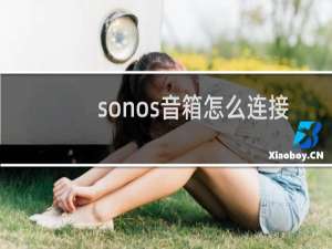 sonos音箱怎么连接