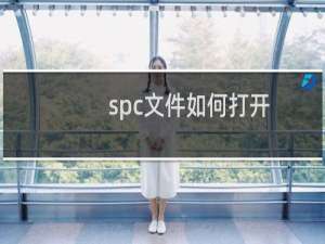 spc文件如何打开