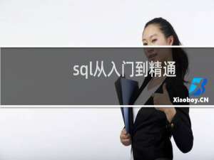 sql从入门到精通 pdf