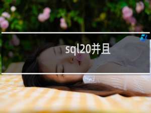 sql 并且