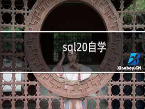 sql 自学