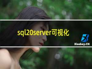 sql server可视化